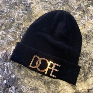 “DOPE” Black Beanie